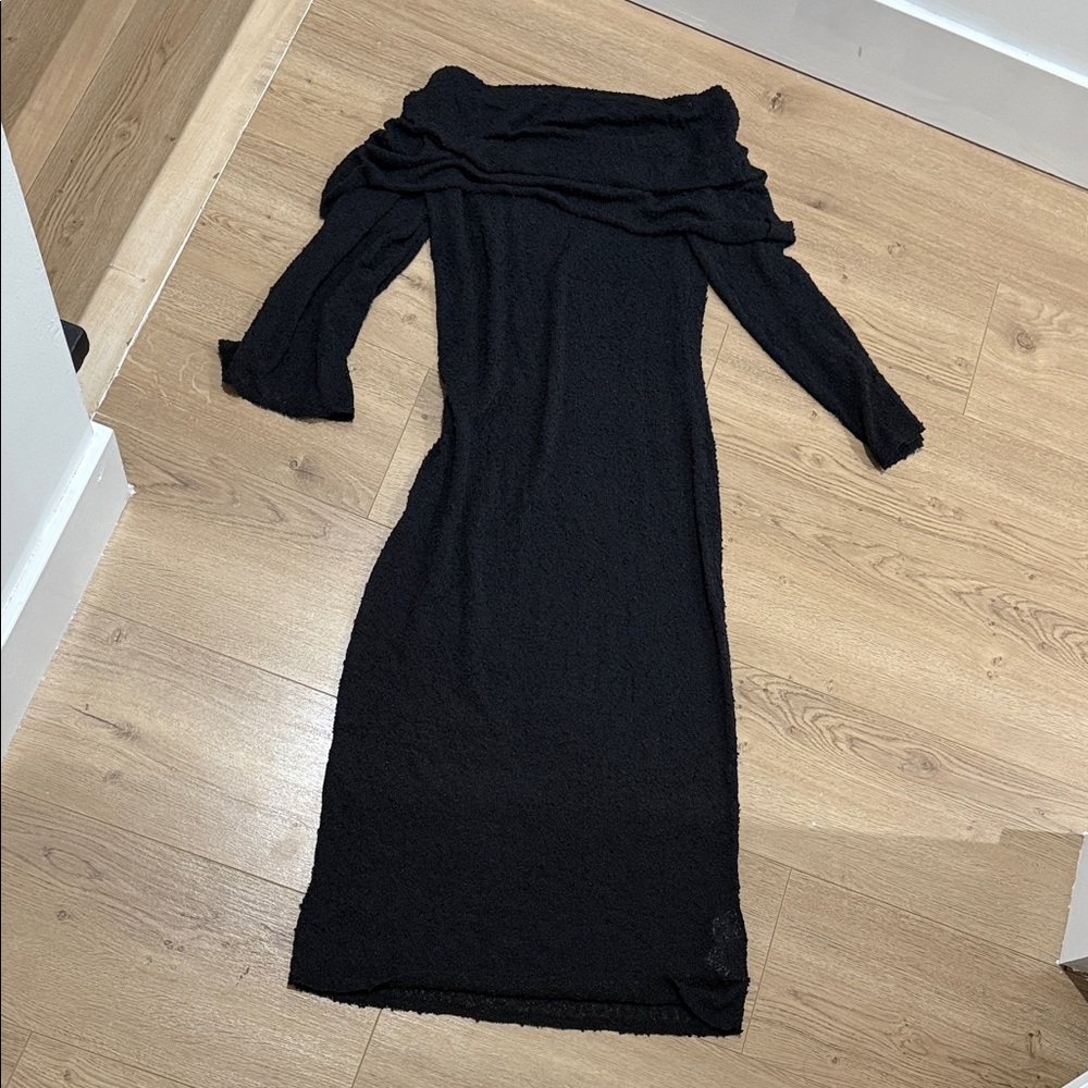 Elegant Black Off-Shoulder Dress
